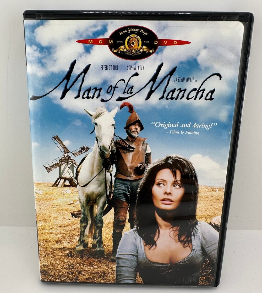 Man of La Mancha DVD 1972 Peter O'Toole Sophia Loren Widescreen MGM Musical